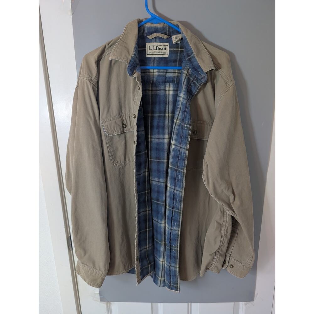 Vintage L.L Bean flannel lined field coat Mens XL